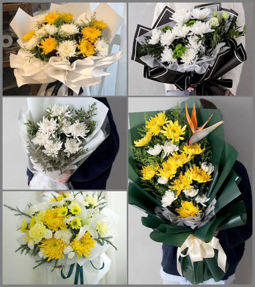 云南普洱西盟县中课乡白事花束代送